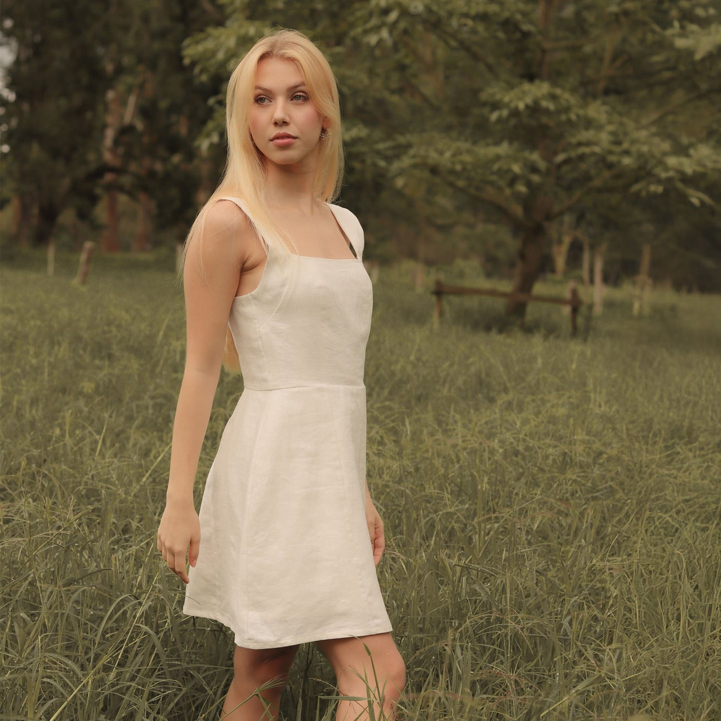 LINEN DRESS